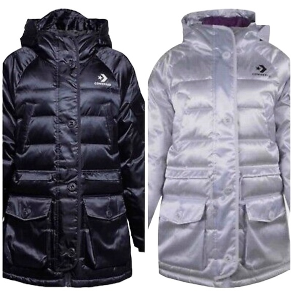 💖MEGA SALE💖 Iridescent Sideline Down Jacket Silver S XS 10006987-A01 - Picture 8 of 8